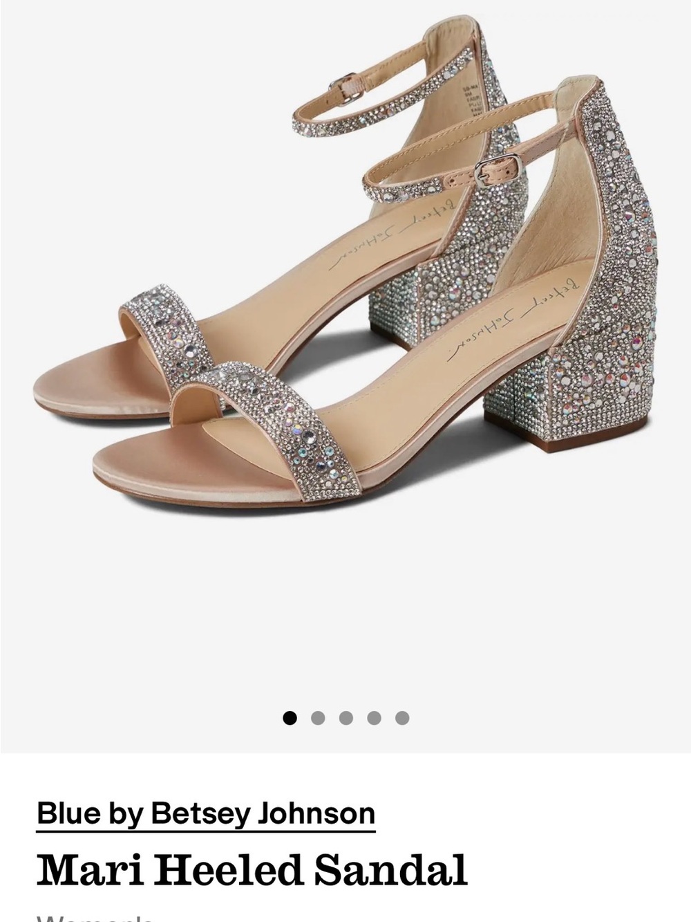 Blue by Betsey Johnson Champagne Mari Heels